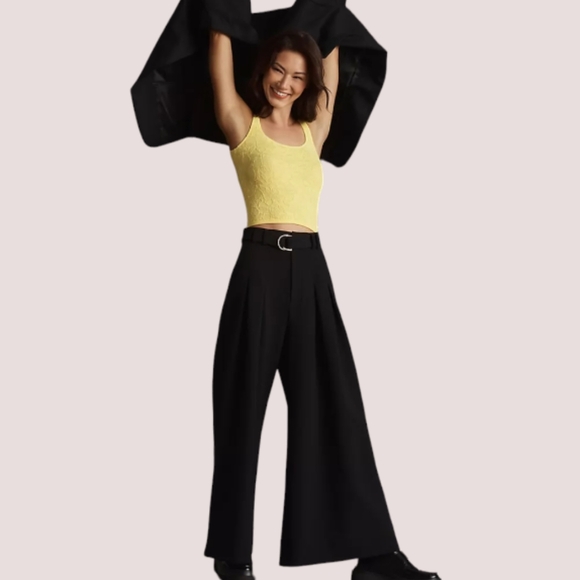 NWT Anthropologie Hannah Tank Yellow L/XL - Picture 3 of 8